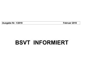 Titelbild BSVT informiert