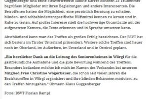 Nachbericht auf Mein Bezirk / Kufstein / Lokales