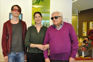 BSVT Lehrling Silvan Schranz, Pflegedienstleiterin Jacqueline Kempf, BSVT Obmann Klaus Guggenberger