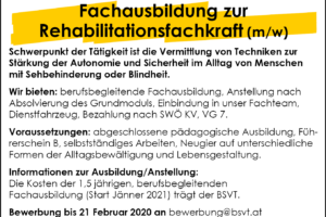 Stellenausschreibung