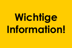 wichtige Information