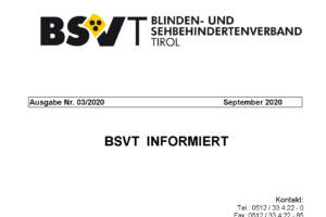 Titelseite Rundschreiben September 2020