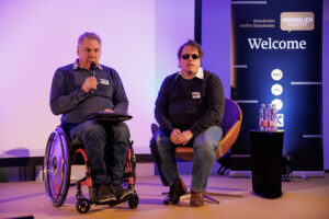 Bernold und Michael auf der Bühne