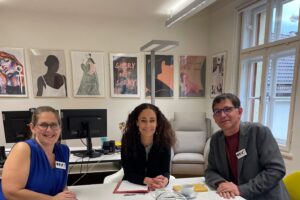 Sabine Karrer, Geschäftsführende Obfrau des BSVT; Landesrätin Mag.a Eva Pawlata; Mag. Klaus Burger, Geschäftsführer des BSVT