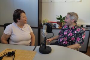 Bianca Vonmetz und Bernhard Spitzbart im Gespräch.